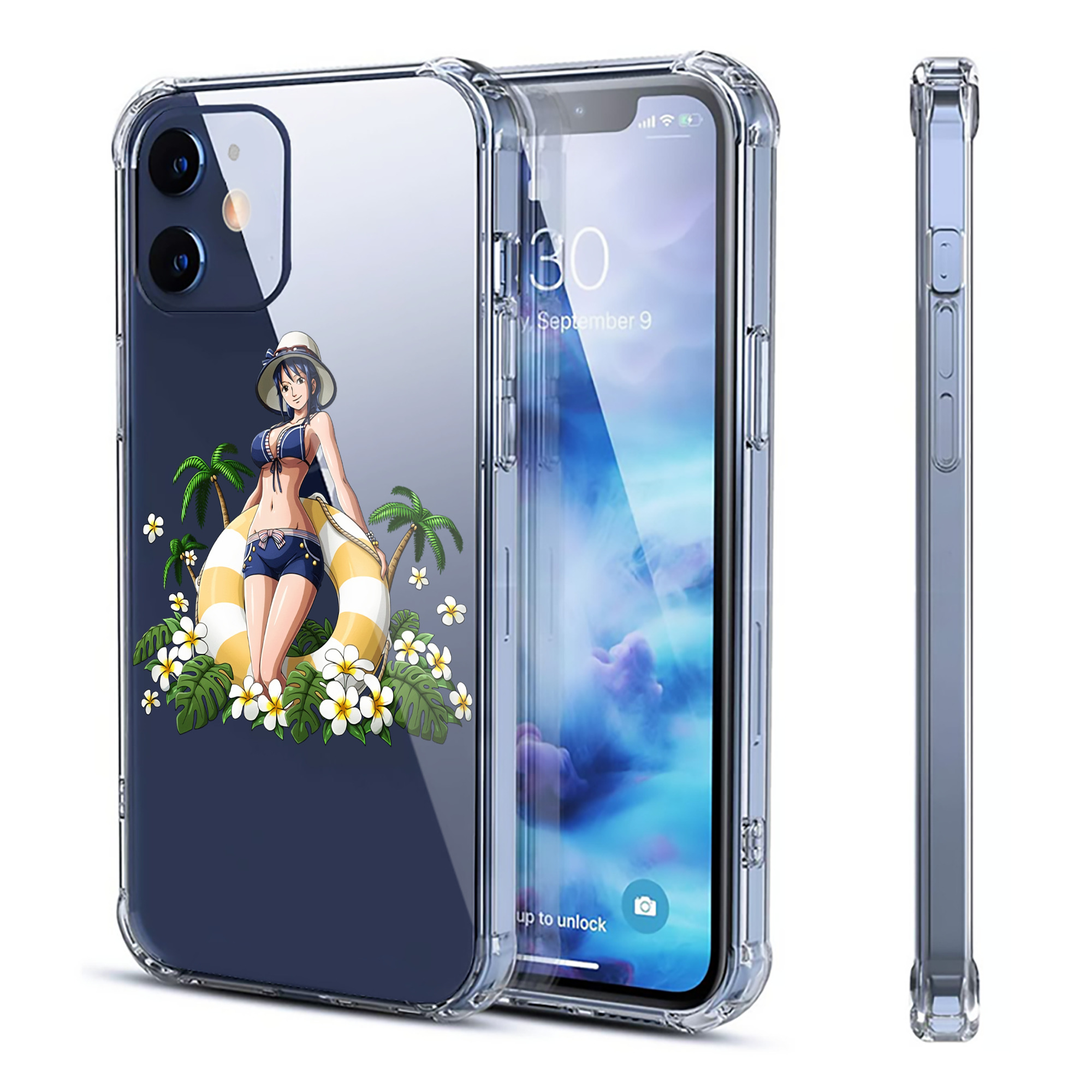 （画像用） ワンピース ニコ・ロビン ONE PIECE Nico Robin 【iPhone 12シリーズ対応】透明スマホケース（クリアソフトケース）